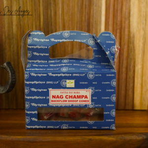 Satya Nag Champa Cônes Reflux, cônes d'encens apaisants pour relaxation avec effet de fumée descendante