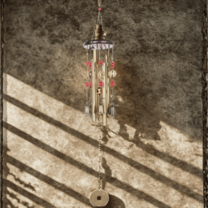 Carillon en Bois et Bronze – Hauteur 60 cm