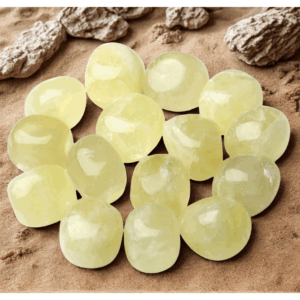 Pierre roulée en Calcite Jaune - 1 à 2 pierres (10 g minimum)