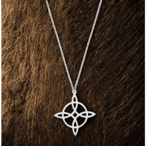 Collier Nœud de Sorcière Argenté – Protection, Énergie et Mystère