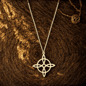 Collier Nœud de Sorcière Doré – Protection, Énergie et Mystère