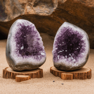 Géode d’Améthyste Naturelle – Harmonie, Sérénité et Énergie Pure (environ 500 grammes)