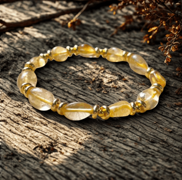 Bracelet en Citrine – Pierre de Joie et d’Abondance