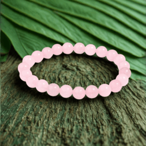 Bracelet en Quartz Rose Naturel – Perles 8 mm