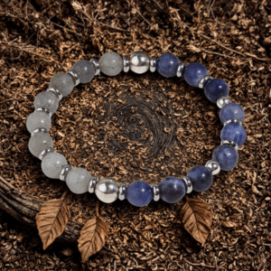 Bracelet en Sodalite et Labradorite – Intuition, Sérénité et Protection