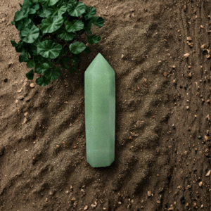 Pointe d’Aventurine Verte Naturelle – 7 à 8 cm