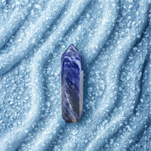 Pointe de Sodalite Naturelle – 7 à 8 cm
