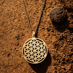 Collier Fleur de Vie Doré – Énergie, Harmonie et Protection