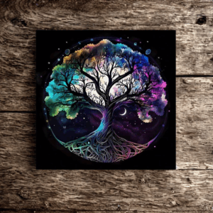 Tapis Énergétique “Arbre de Vie Cosmique” – Ancrage, Harmonie et Élévation Spirituelle